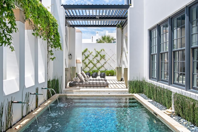 25 Moongate Ct, Inlet Beach, FL 32461 - view of pool with a pergola