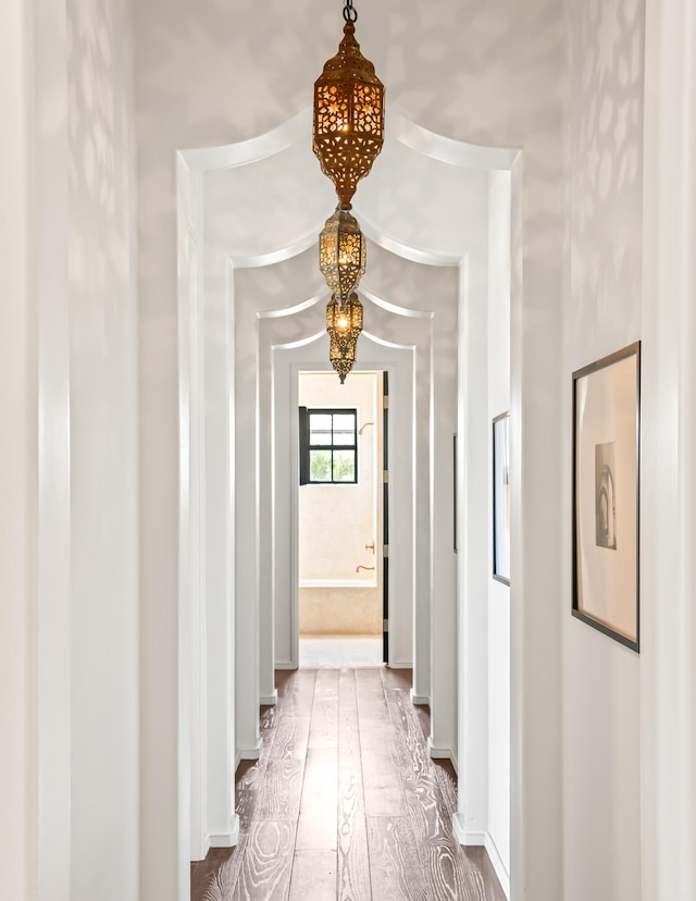 25 Moongate Ct, Inlet Beach, FL 32461 - corridor featuring wood finished floors and baseboards