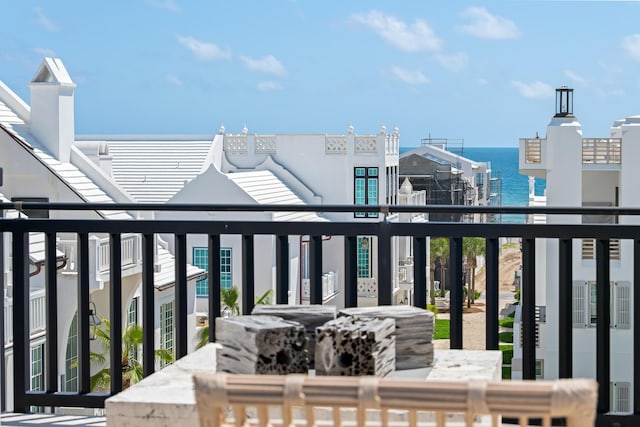 25 Moongate Ct, Inlet Beach, FL 32461 - balcony featuring a water view