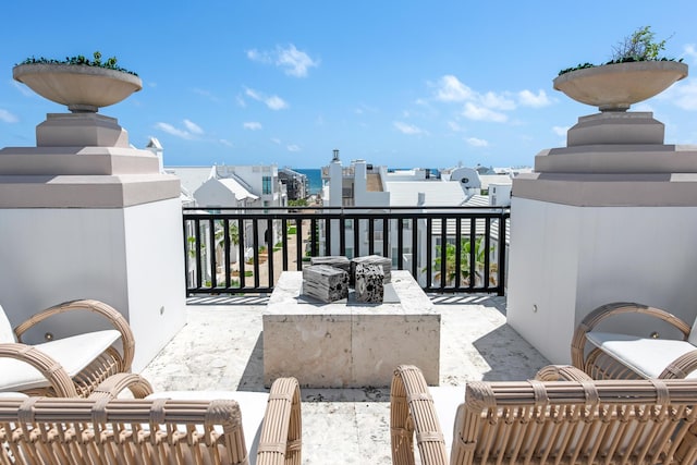 25 Moongate Ct, Inlet Beach, FL 32461 - view of patio featuring a balcony