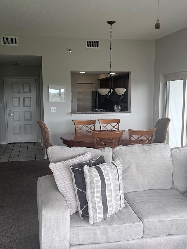 9011 W US Highway 98 # A-601, Miramar Beach, FL 32550 - living room with carpet floors and tile patterned floors