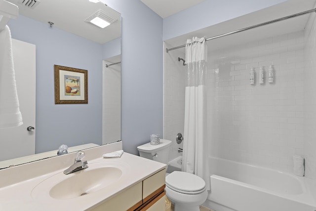 9011 W US Highway 98 # A-601, Miramar Beach, FL 32550 - bathroom with vanity, toilet, and shower / bathtub combination with curtain