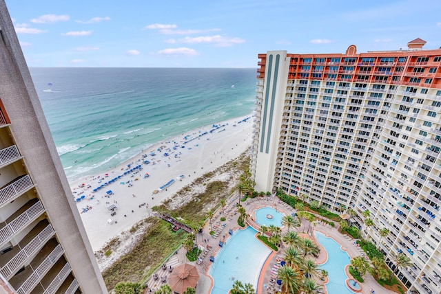 9900 S Thomas Dr Unit 2226, Panama City Beach, FL 32408 - water view featuring nearby beach
