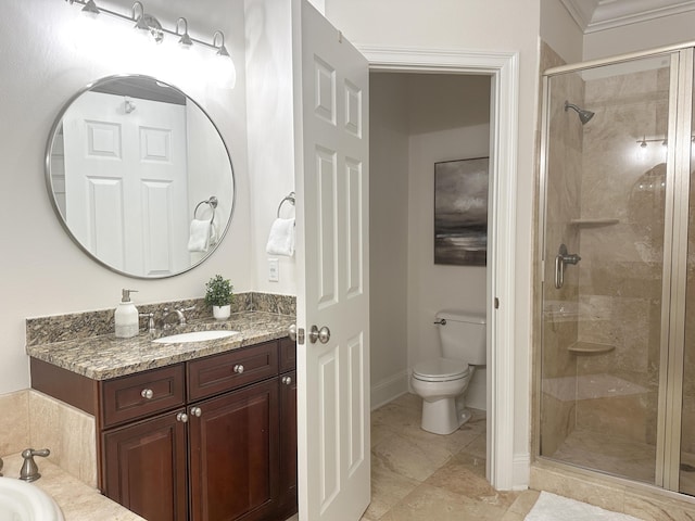 1893 Baytowne Loop, Miramar Beach, FL 32550 - bathroom featuring a shower stall, vanity, toilet, and a tub to relax in