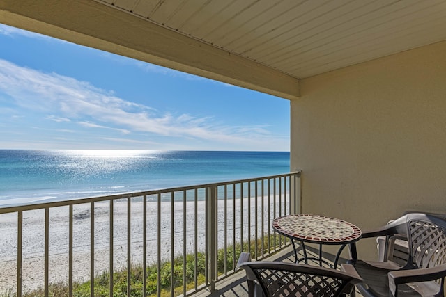 3692 E County Highway 30a Unit 9, Santa Rosa Beach, FL 32459 - balcony featuring view of water and beach