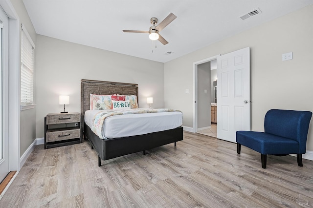 114 Mainsail Dr Unit C28, Miramar Beach, FL 32550 - bedroom with light wood finished floors, baseboards, and ceiling fan