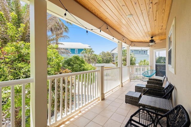 104 Derondo St, Panama City Beach, FL 32413 - balcony featuring ceiling fan