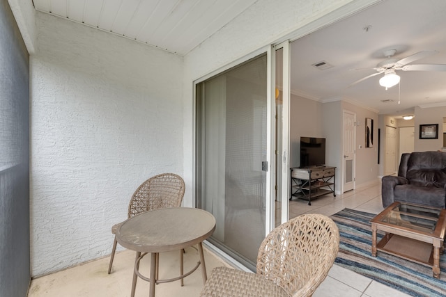 4270 Calinda Ln Unit 343, Niceville, FL 32578 - balcony featuring a ceiling fan