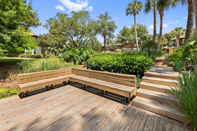 8585 Magnolia Bay Ln, Miramar Beach, FL 32550 - view of wooden terrace