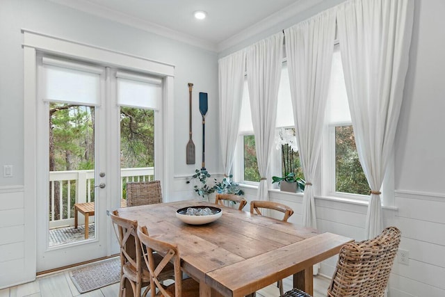 58 E Milestone Dr Unit B, Inlet Beach, FL 32461 - dining room featuring plenty of natural light and french doors