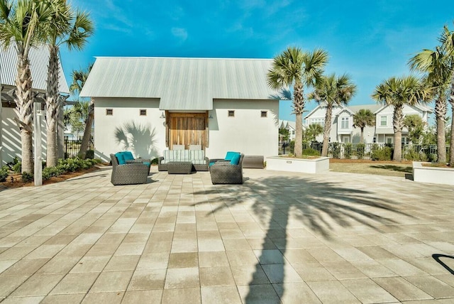 58 E Milestone Dr Unit B, Inlet Beach, FL 32461 - view of patio with outdoor lounge area