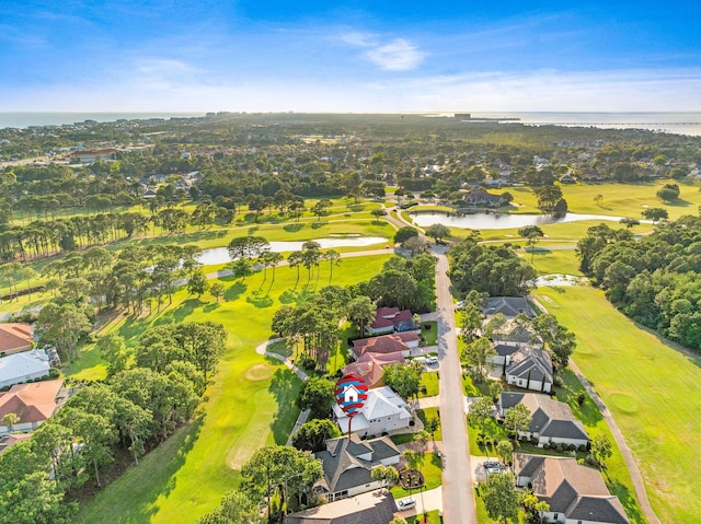 865 Indigo Loop, Destin, FL 32550 - aerial perspective of suburban area featuring a nearby body of water and a golf club