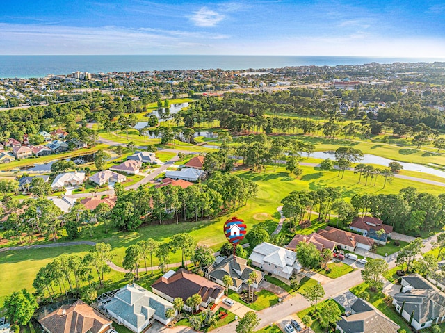 865 Indigo Loop, Destin, FL 32550 - aerial view of property and surrounding area with a large body of water and nearby suburban area