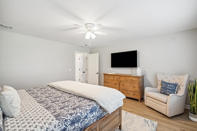 865 Indigo Loop, Destin, FL 32550 - bedroom featuring light wood finished floors and ceiling fan