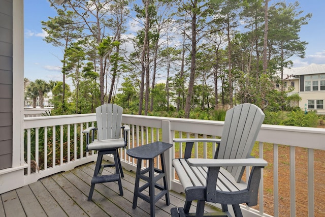 25 E Pine Lands Loop Unit B, Inlet Beach, FL 32461 - view of wooden deck
