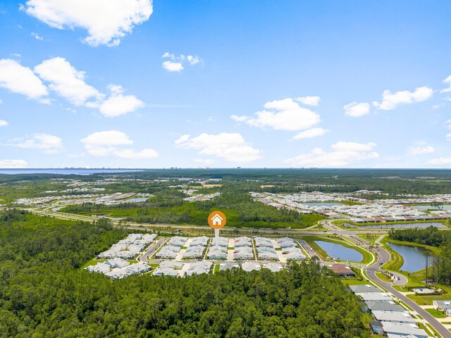 8454 Dreams Float Ct, Panama City Beach, FL 32413 - aerial perspective of suburban area featuring a large body of water