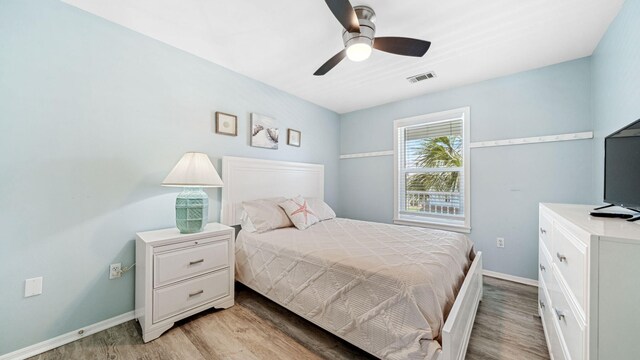 11 Beachside Dr Unit 722, Santa Rosa Beach, FL 32459 - bedroom featuring light wood finished floors and ceiling fan
