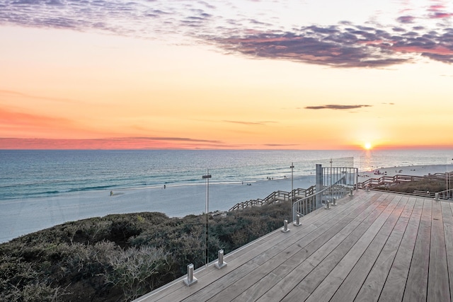 40 Jasmine Cir, Santa Rosa Beach, FL 32459 - deck with view of water and beach