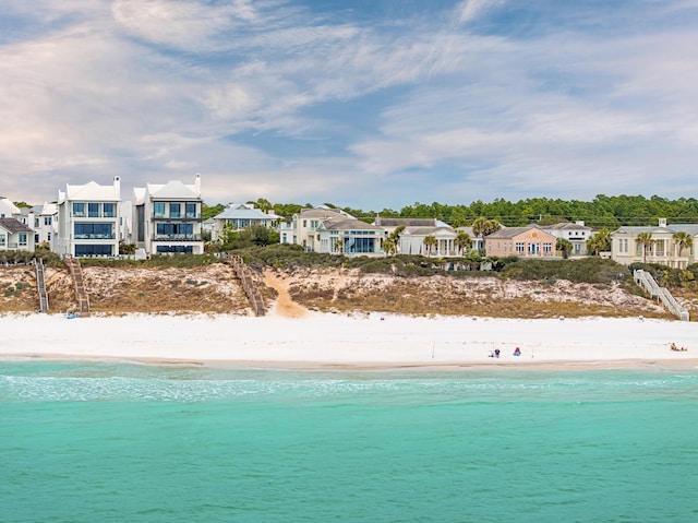 40 Jasmine Cir, Santa Rosa Beach, FL 32459 - water view with local beach and nearby suburban area