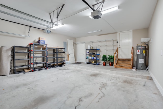 4134 Cobalt Cir Unit Ro14, Panama City, FL 32408 - garage with water heater and a garage door opener
