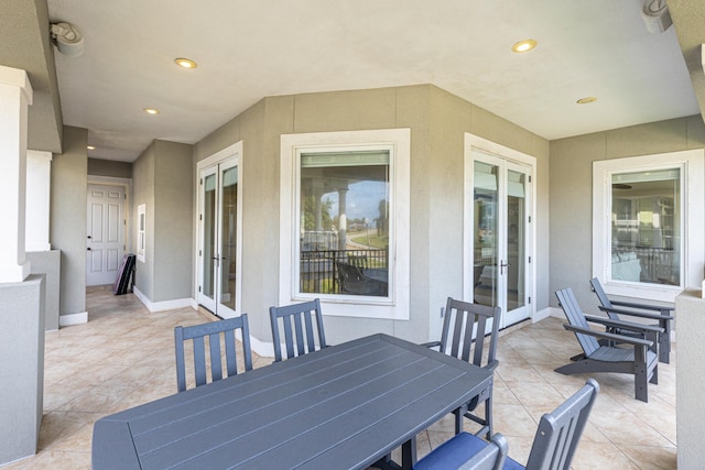 52 Tranquility Ln, Destin, FL 32541 - view of patio with outdoor dining space and french doors