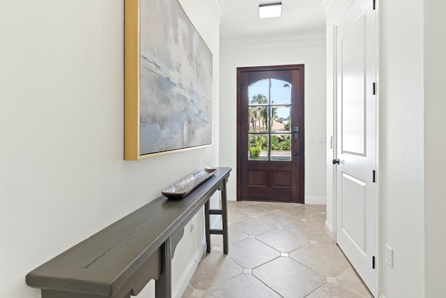 52 Tranquility Ln, Destin, FL 32541 - entryway featuring crown molding and baseboards
