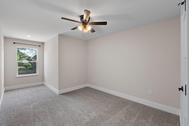 1511 23rd St, Niceville, FL 32578 - carpeted empty room featuring ceiling fan and baseboards