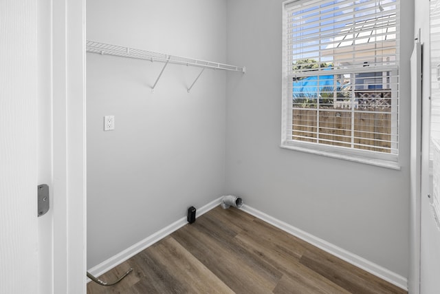 518 Second Ave, Destin, FL 32541 - washroom with dark wood-type flooring and baseboards