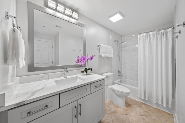 17545 Front Beach Rd Unit 1301, Panama City Beach, FL 32413 - full bathroom with vanity, shower / bath combo, and toilet