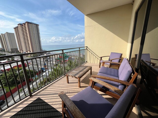 15100 Front Beach Rd Unit 831, Panama City Beach, FL 32413 - balcony featuring a water view