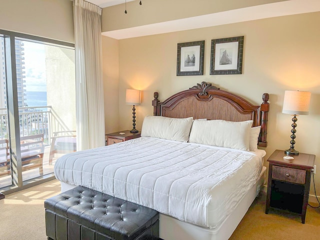 15100 Front Beach Rd Unit 831, Panama City Beach, FL 32413 - carpeted bedroom with access to exterior