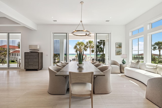 4658 Destiny Way, Destin, FL 32541 - dining space with a chandelier and recessed lighting