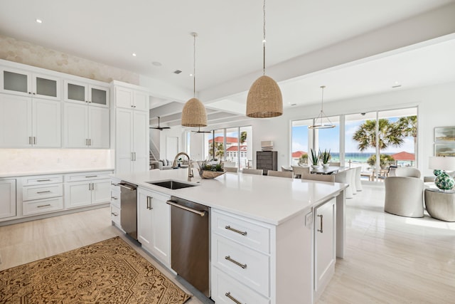4658 Destiny Way, Destin, FL 32541 - kitchen with a sink, stainless steel dishwasher, healthy amount of natural light, light countertops, and recessed lighting