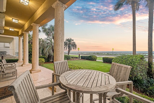 17 Saint Martin Cir, Miramar Beach, FL 32550 - view of patio with a water view