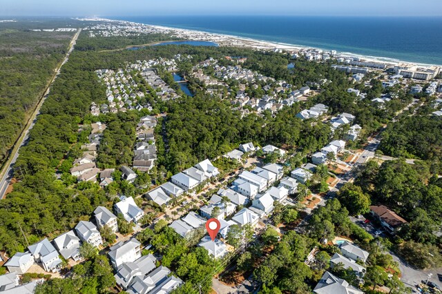 18 Eastern Lake Ct, Santa Rosa Beach, FL 32459 - aerial overview of property's location with a nearby body of water and nearby suburban area