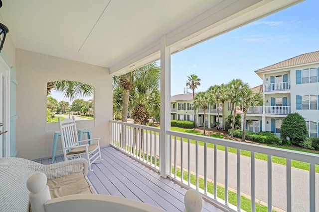 34 Opal Cv, Miramar Beach, FL 32550 - wooden deck with a residential view