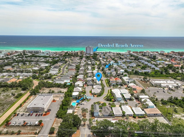 34 Opal Cv, Miramar Beach, FL 32550 - aerial overview of property's location featuring a nearby body of water and nearby suburban area