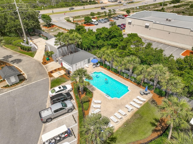 34 Opal Cv, Miramar Beach, FL 32550 - aerial view of a pool area
