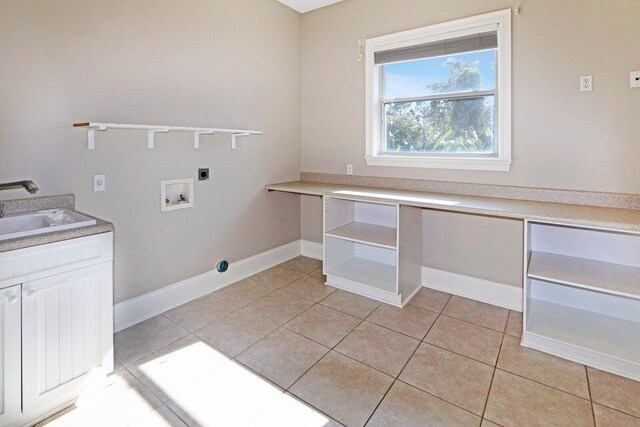 302 Sand Myrtle Trl, Destin, FL 32541 - laundry room featuring hookup for an electric dryer, washer hookup, and light tile patterned floors
