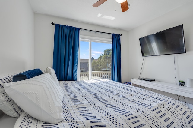 16 Court Dr, Destin, FL 32541 - bedroom with access to outside and ceiling fan