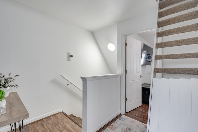 16 Court Dr, Destin, FL 32541 - stairway featuring wood finished floors