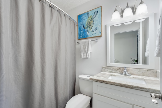 16 Court Dr, Destin, FL 32541 - full bathroom featuring vanity, toilet, and a shower with curtain