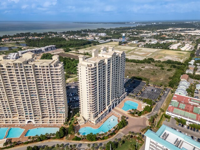 112 Seascape Dr Unit 1807, Miramar Beach, FL 32550 - aerial view of property's location with a pool and a large body of water