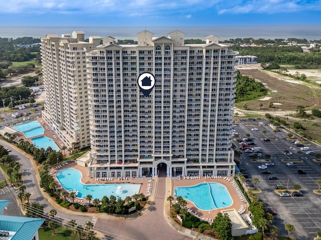 112 Seascape Dr Unit 1807, Miramar Beach, FL 32550 - bird's eye view of a pool area