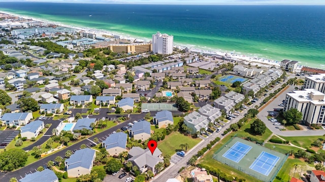 3695 Scenic Highway 98 Unit 1002, Destin, FL 32541 - aerial view of property's location featuring expansive beach and nearby suburban area