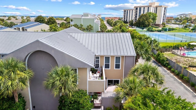 3695 Scenic Highway 98 Unit 1002, Destin, FL 32541 - back of property featuring a standing seam roof, metal roof, and stucco siding