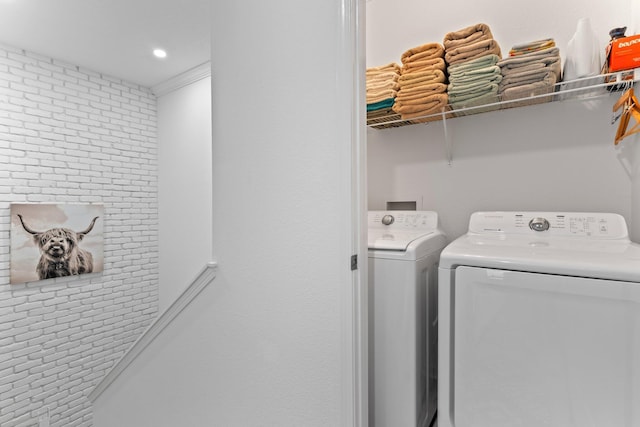 3695 Scenic Highway 98 Unit 1002, Destin, FL 32541 - washroom featuring washer and dryer and recessed lighting