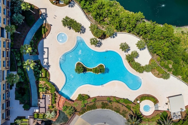 5000 S Sandestin Blvd Unit 7906, Miramar Beach, FL 32550 - drone / aerial view of a pool area