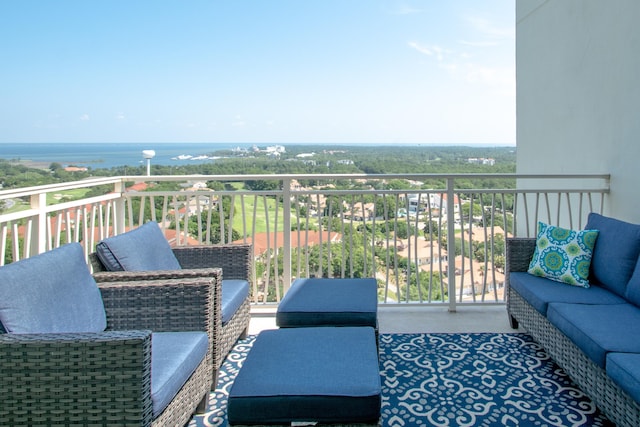 5000 S Sandestin Blvd Unit 7906, Miramar Beach, FL 32550 - balcony with an outdoor hangout area