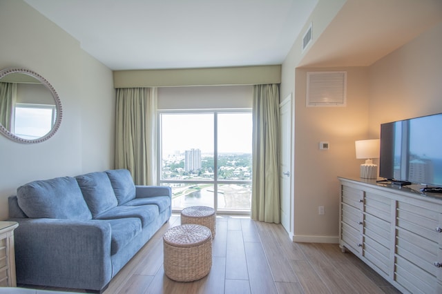 5000 S Sandestin Blvd Unit 7906, Miramar Beach, FL 32550 - living room with light wood finished floors and baseboards